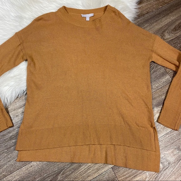 Chelsea28 Mustard Yellow Crewneck Sweater - Picture 2 of 4